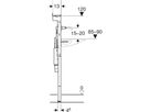Element für ONE Waschtisch/ONE Wandarmatur Raumhoch, Breite   80cm 111.071.00.2 - Geberit-Duofix