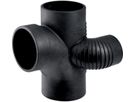 Doppelabzweig 180° versetzt links 88.5° d 110/110mm 310.172.14.1 - Geberit-PE-Silent-Formstücke