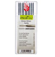 Pica DRY Ersatzminen-Set graphit, wasserlöslich, Set à 10 Stk - Auszeichnen
