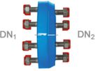 Reduzierflansch beidseitig Fig. 2085 DN 125/80 PN 10/16 - Von Roll Flanschenformstücke