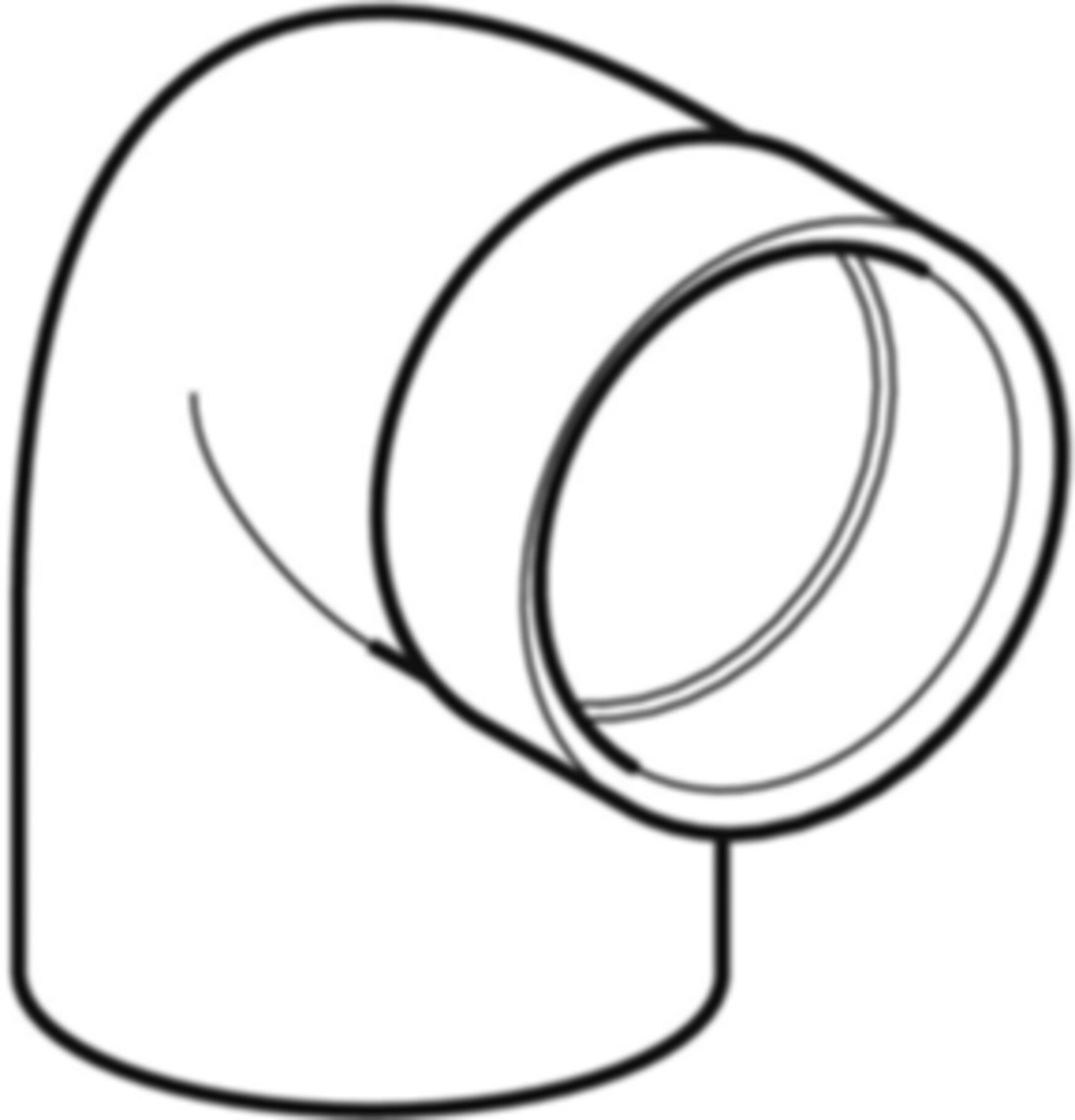 Winkel mit Sifonanschlussmuffe d 50/46mm 361.061.16.1 - Geberit-PE-Formstücke