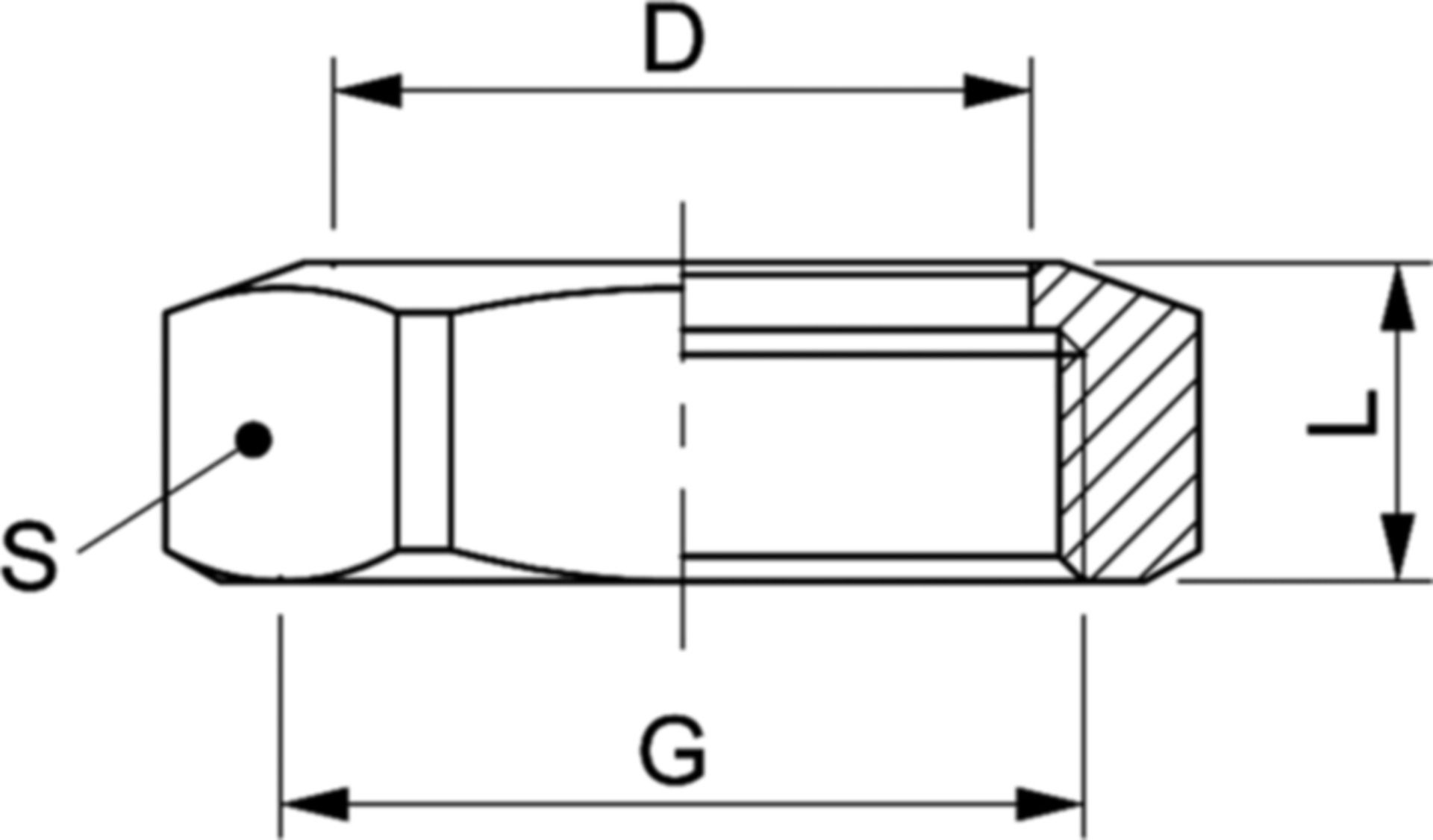 Überwurfmutter 8374 1"-11/2" - Rotguss-Gewindefittings
