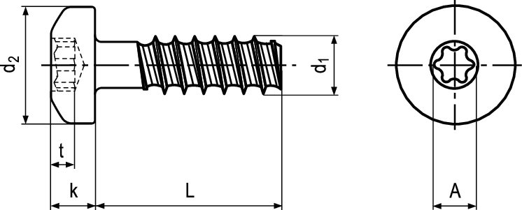 DELTA PT® WN 5452 Torx® Autos® vzb BN20173 35 x 16 WN 5452 / 15 - Bossard Schrauben