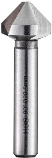 FORTEC Kegel- und Entgratsenker, 6tlg. V-Nut Satz Ø6.3/8.3/10.4/12.4/16.5/20.5mm - Bohren