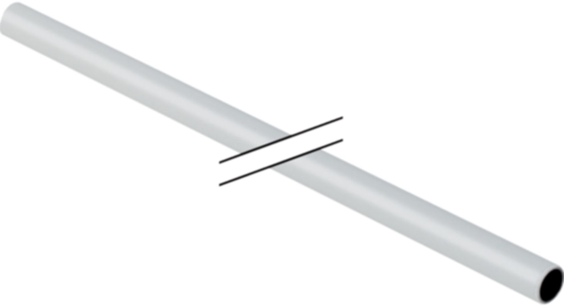 C-Stahlrohre umm. weiss 12 x 1.2mm 19201 Stangen à 6m - Mapress-Heizungs-Rohre C-Stahl