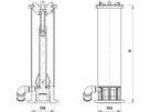 H4 INOX Steigrohr N100200 zu Hydrant mit Sollbruchstelle Frosttiefe 97cm - Hawle Hydranten