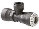 Steckmuffen-Tee mit Abgang IG 1014 d 32mm - 1 1/4" - Plasson-Steckfittinge