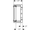 Unterputz Montageplatte universell 30.5 x 41.7 x 14.8cm, nicht brennbar 461.139.00.1 - Geberit-GIS