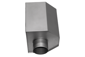 Fassadenkasten klein 240/100 mm eckig 180/180 - Cr-Ni Spenglereihalbfabrikate