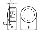 Abdeckkappen PA 6.6 schwarz BN20341 Ø14,6/12,7 - Bossard Schrauben
