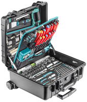 TECHNOCRAFT PP-Werkzeugkoffer "PRO TROLLEY" IP65 213 tlg., PB + KNIPEX , fahrbar , Wasserdicht - Werkzeugkoffer,Sortimentskoffer,Behälter