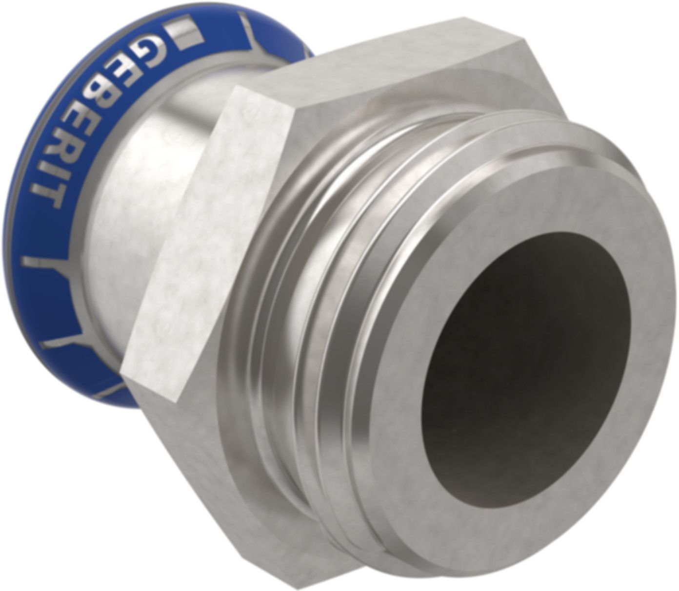 Übergang mit AG 22 x 1" 31733 einseitig Flachdichtend - Mapress-Sanitär-Presssystem-Formstücke