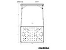 Multifunktionstisch MWB 100 Höhe 800-1000mm , Platte 710x960mm , max. 120Kg - Metabo Elektrowerkzeuge