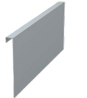 Aluminium Einhängeblech Compact 125 x 6000 mm , farblox eloxiert - INOXTECH-Handlauf-/Geländer-System