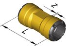Muffe egal d 12 mm 9825.12 - SudoFIT-Formstücke