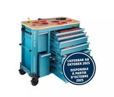 TECHNOCRAFT Werkstattwagen Swiss Team XL mechanic "775 tlg. , 1/4"" + 3/8"" + 1/2"" , 8 Schubladen, - Schlüsselwerkzeuge