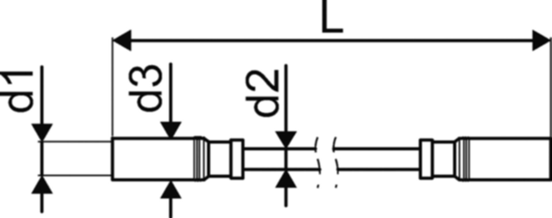 Hycleen Balance Spannungsversorgungs - und Kommunikationskabel M8 10m 9965.010 - JRG Armaturen