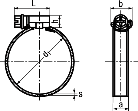MIKALOR ASFA-L W1 St vz BN20564 DIN3017 Ø 8 - 16 - Schläuche, Schlauchbriden