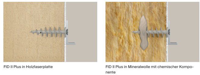 FISCHER Dämmstoffdübel FID II Plus schrauben 4.5-6mm , L=80 , T40 - Fischer Befestigung