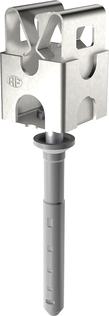 Leitungsh. m/Schlagdübel 6x40 Inox 6-10 AF 240.011.000 / AV 59 Quadro - AF Blitzschutzprogramm