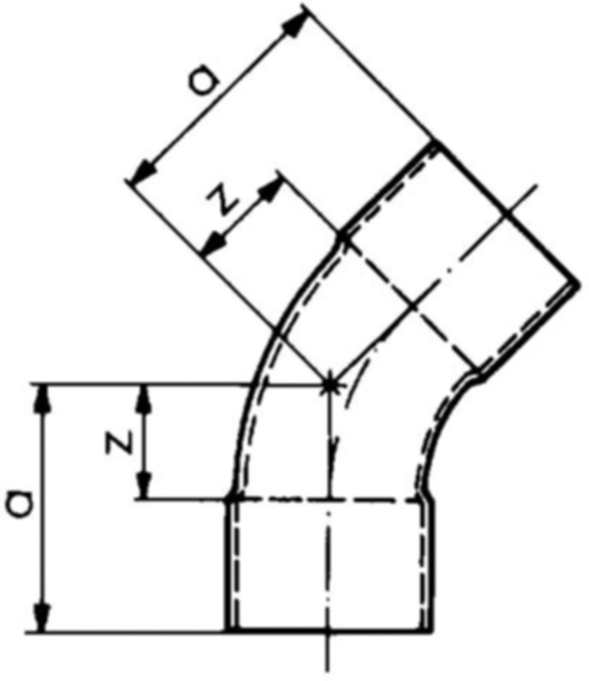 Löt-Bogen 45° 7041 15 mm 767 041 005 - GF Lötfittings