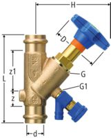 Schrägsitzventile NUSSBAUM Optipress-Aquaplus