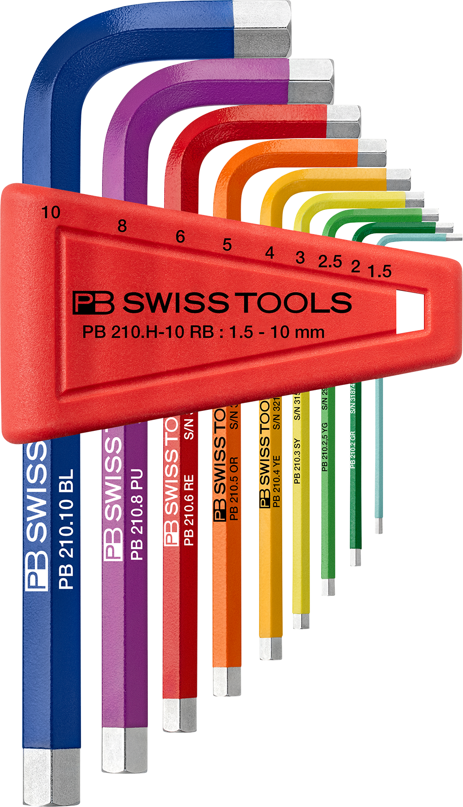 PB Stiftschlüssel-Satz PB 210 H-10 RB, 9-tlg., 1.5 - 10 mm - Schraubenzieher