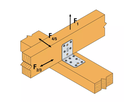 SIMPSON Winkelverbinder AB90 88x88x65x2.5mm, verzinkt - Holzverbinder