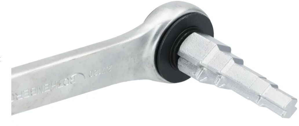 ROTHENBERGER UNI-Stufenschlüssel Set Stufenschlüssel 3/8-1"1/2", mit Umsteckratsche - Sanitärwerkzeuge