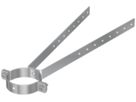 Spreizsupport 30 cm 63 mm 51504 für Kunststoffrohr, ohne Schallschutz - Flamco-Rohrschellen