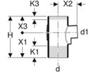 Abzweig 88.5° d160/160mm 315.148.14.1 - Geberit-PE-Silent-Formstücke