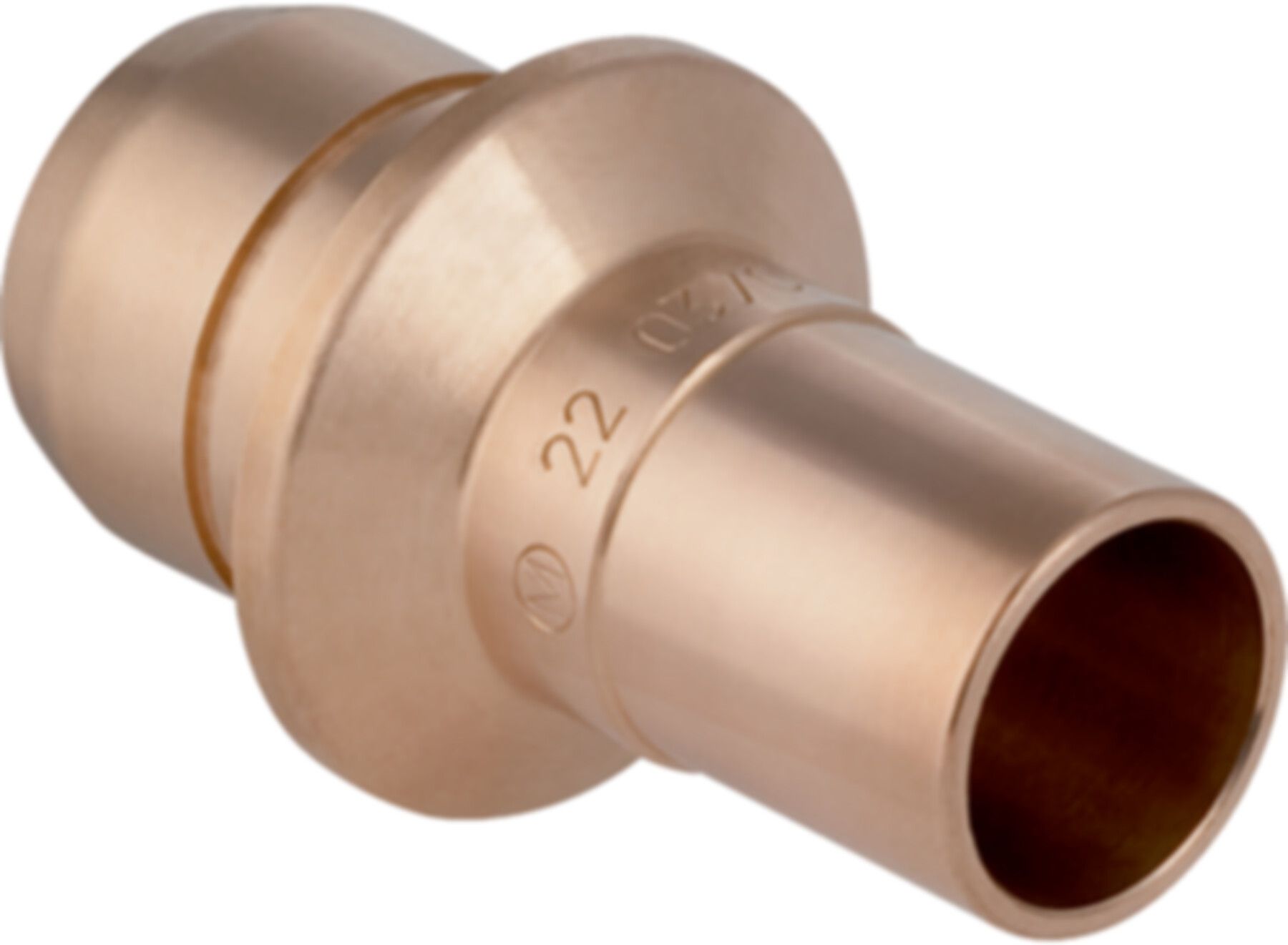 Verteiler-Steckübergang 653.455.00.1 28mm-28mm auf Mapress Steckende - Geberit-Push Fit-Formstücke