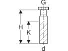 Anschlussstutzen mit Verschraubung und Dichtung d 50mm - 1 1/2" 152.113.16.1 - Geberit-Sifon + Apparateanschlüsse