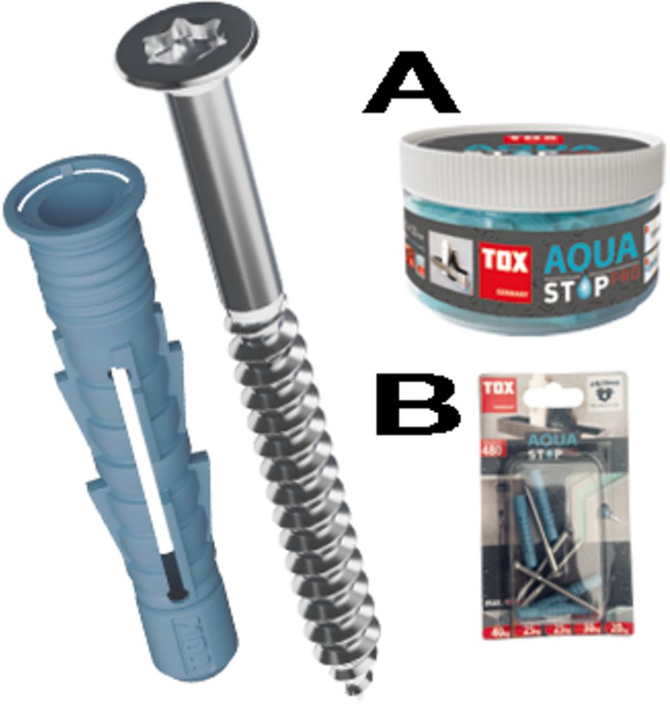 TOX Aqua Stop Pro Abdichtender Allzweckdübel mit L BN51029 Ø6x38 / 014771011 à 4 - Bossard Schrauben