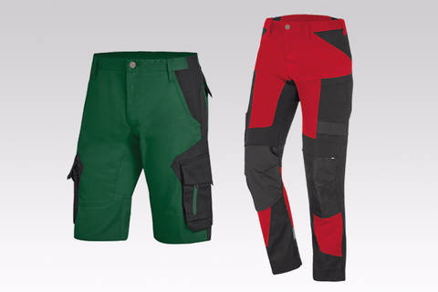 Arbeitshosen und Shorts