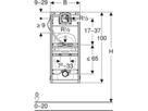 Urinal-Element Universal, Typ 112/130 UP-Urinalsteuerung 461.607.00.1 - Geberit-GIS