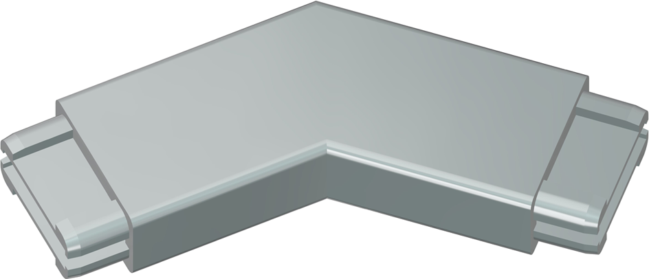 Rohrecke Spitz 45° + 90° für 40x20x2mm