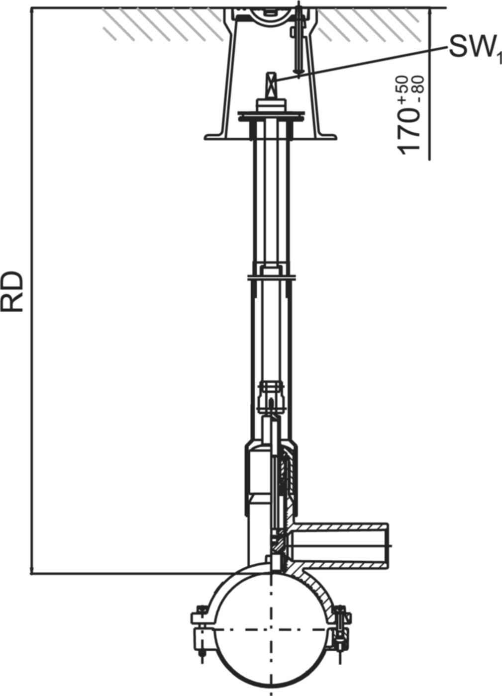 Einbauset für Druckanbohrventil EBS RD = 0,45 - 0,7m 616998 - Frialen Elektroschweissfittinge