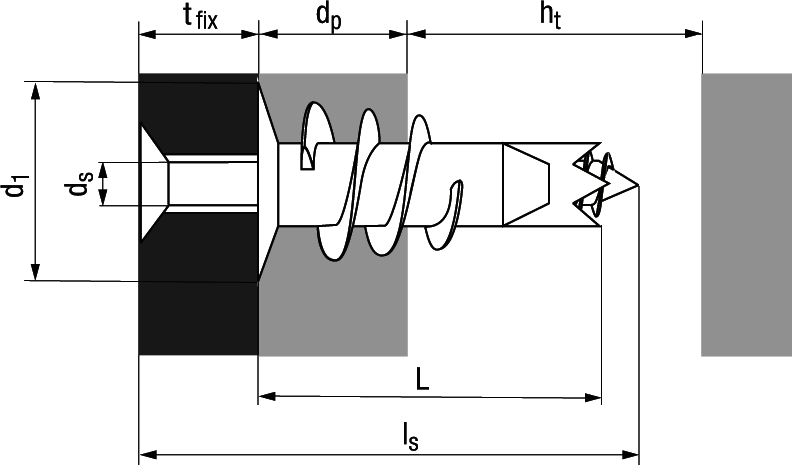 TOX Spiral Gipskartondübel Zinkdruckguss BN51151 , Ø13x37 , 068100021 - Diverses Befestigungsmaterial