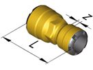 Muffe reduziert mit Stützhülse d 16-15 mm 9826.1615 - SudoFIT-Formstücke