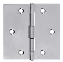 CHARMAG Scharnier kantig, mit vernietetem Stift HxB=80x80mm, verzinkt - Scharniere, Verschlüsse und Zubehör