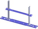 Starfix-Varioplate Typ 4 5197 für barrierefreie Nasszellen und Boxen - Schänis-Einlegerohrschellen Starfix
