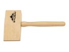 STUBAI Holz Deckhammer rechteckig Keilform 2785 , 170x55x90mm , Eschenholzstiel - Spenglerwerkzeuge