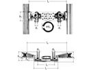 Armaturenplatte für GIS Profil Waschtisch-Set 1/2" x 16mm 5458.025 - JRG Sanipex-Rohre und Formstücke