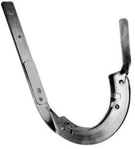 Rinnenhaken m/Einlage 27/5 330 mm 113 hochkant abgedreht - Verzinkte Spenglereihalbfabrikate
