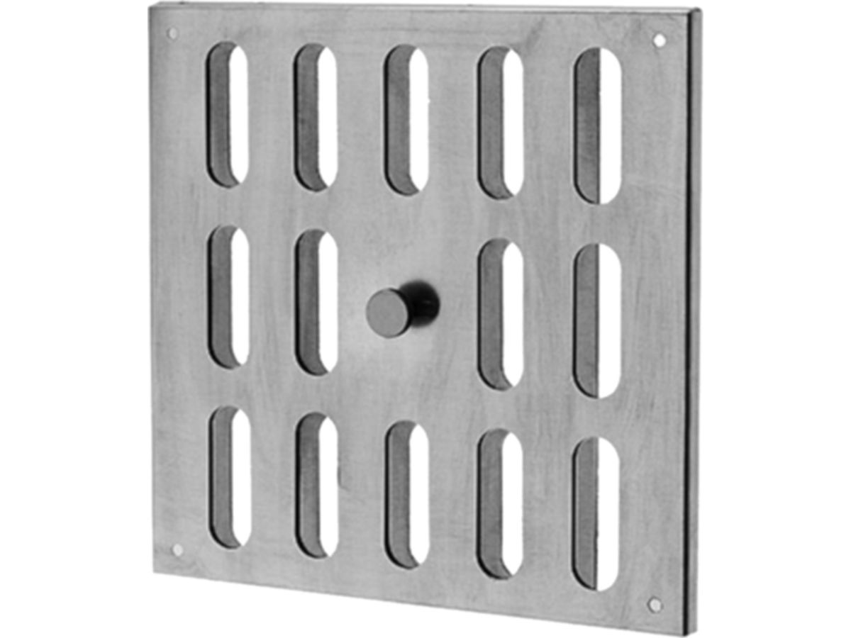 Schlitzschieber Alu 400x400 mm SQAF eckig m/Fliegengitter und ...