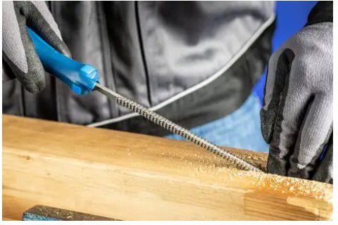 Raspel Halbrund, mit Heft PF 1552, L= 250mm, Hieb 2 (Halbschlicht) - Feilen, Bürsten