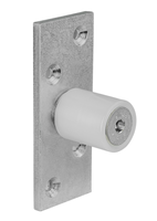 WEBI Führungsrolle 304, Stahl 100x40x27mm, verzinkt, mit Gleitlager - Schiebetür- und Schiebetorbeschläge