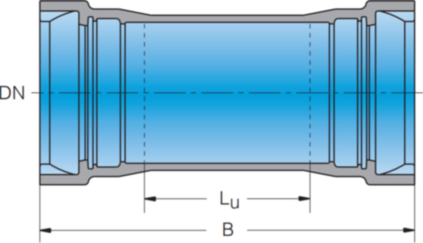 Schlaufenstück U System BLS DN 200 - Frischhut Steckmuffenformstücke