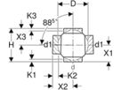 Doppelabzweig 180° 367.265.16.1 d 110/ 56mm - Geberit-PE-Formstücke